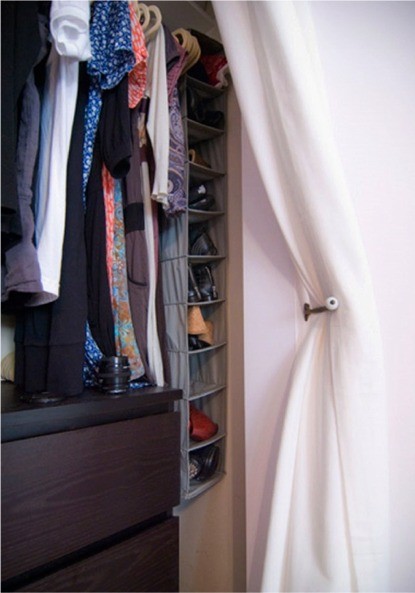 Small Closet? Big Solution: Curtains As Closet Door | Curtain-Tracks.com